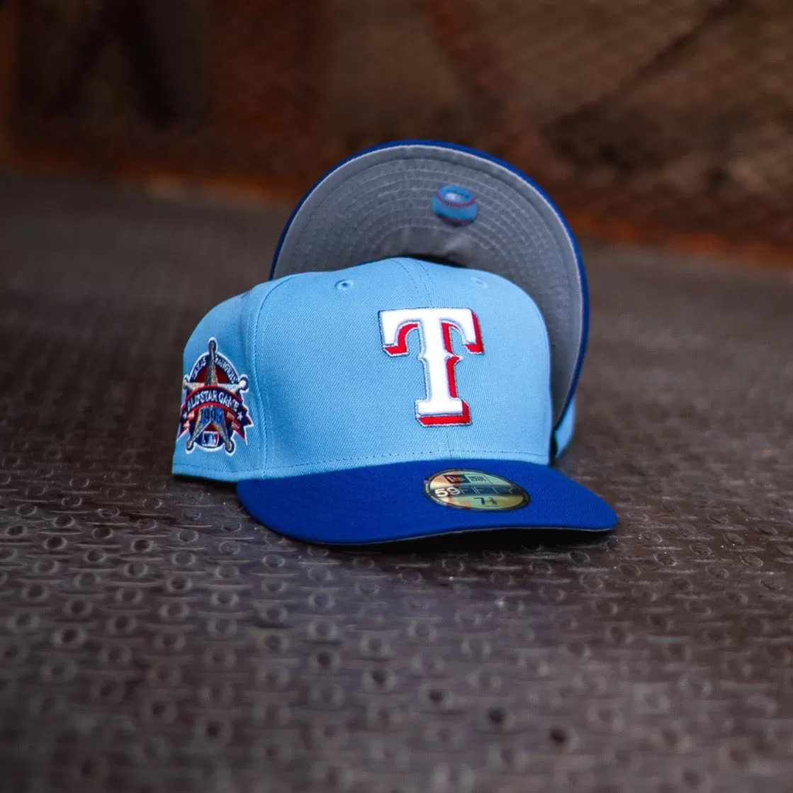 New Era Texas Rangers 1995 ASG Grey UV (Sky/Royal)