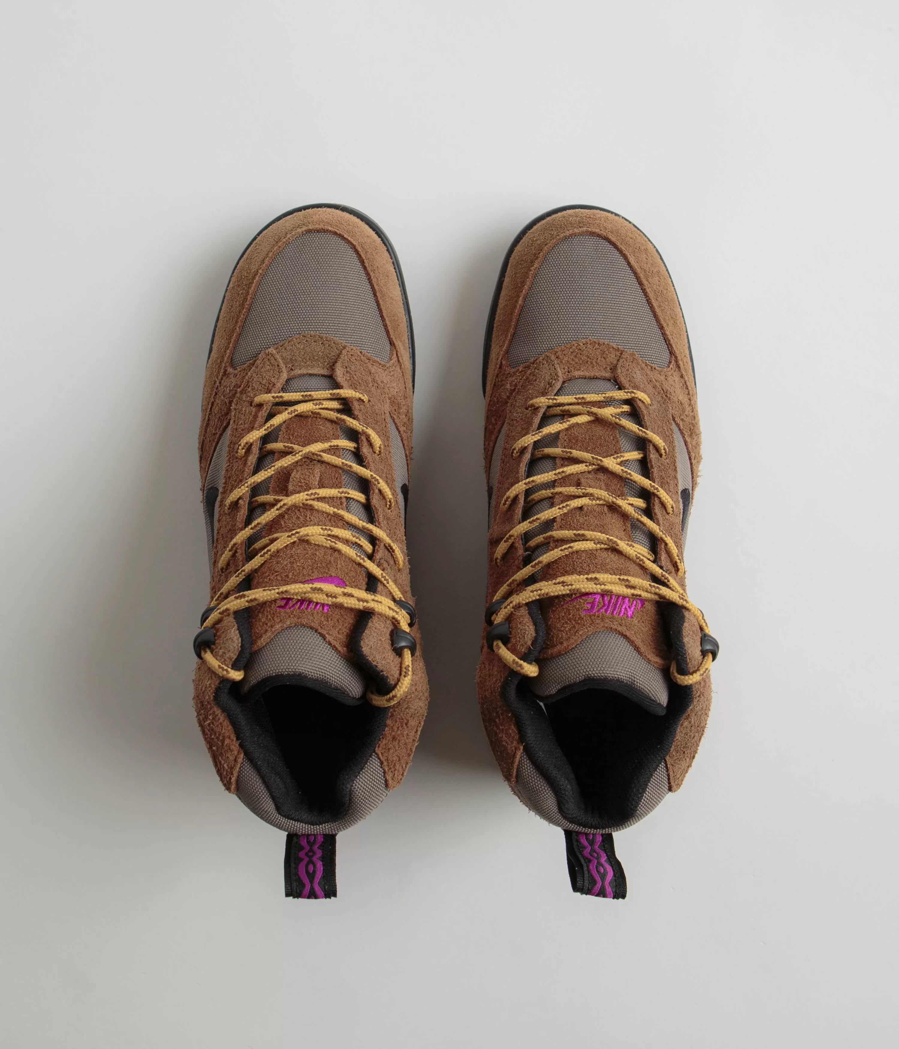 Nike ACG Torre Mid Waterproof Shoes - Pecan / Black - Olive Grey - Red Plum