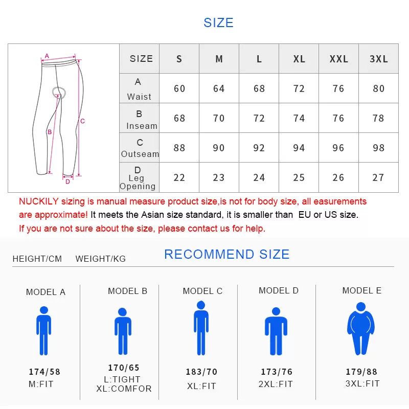 Nuckily MM008 Multi Level Gel Padded Pants for Long Distance Rides