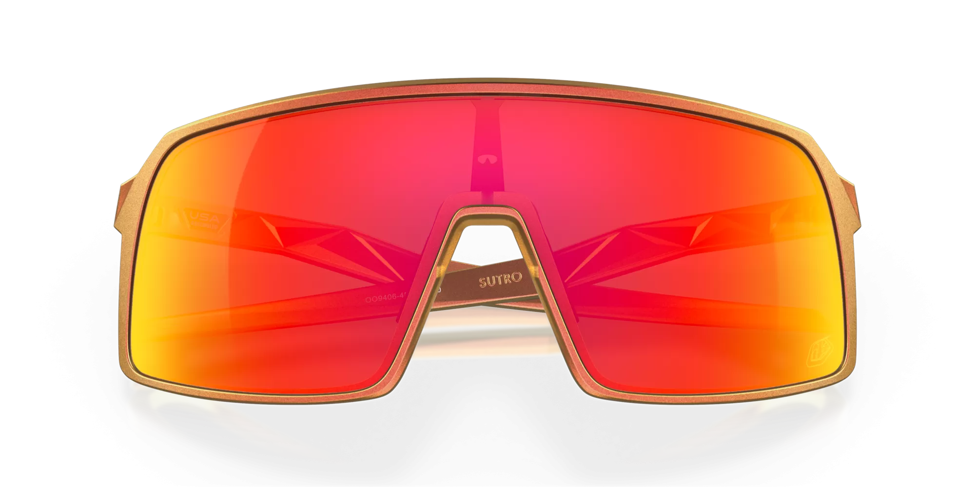 Oakley Sutro Prizm Ruby Lenses Troy Lee Designs Red Gold Shift Frame