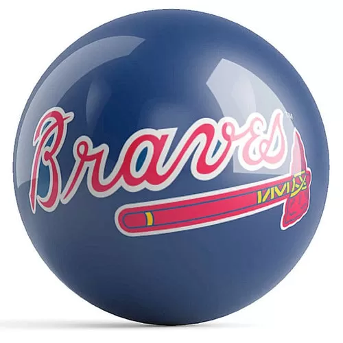 Ontheballbowling MLB Atlanta Braves Logo Bowling Ball