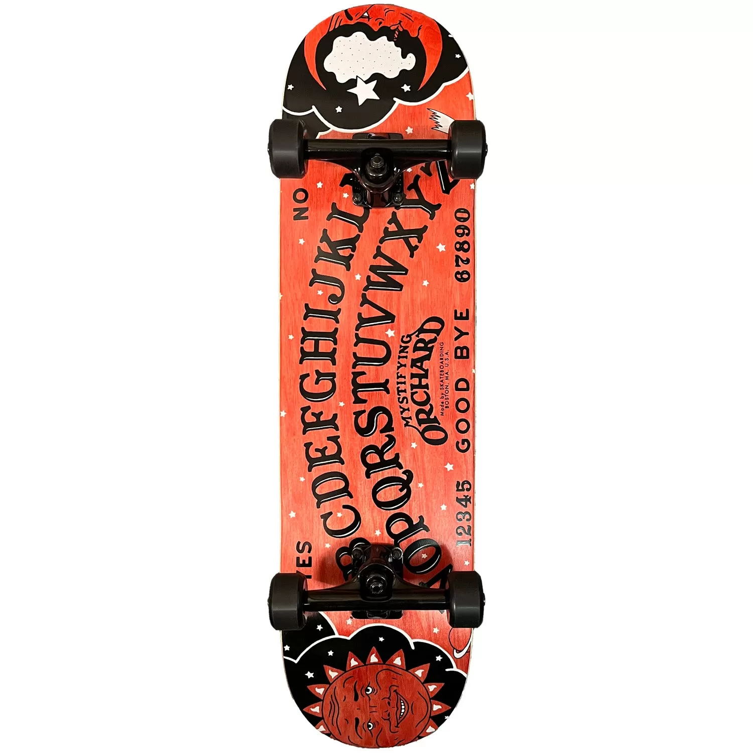 Orchard Mystifying Red Custom Complete Skateboard 8.25 Hybrid