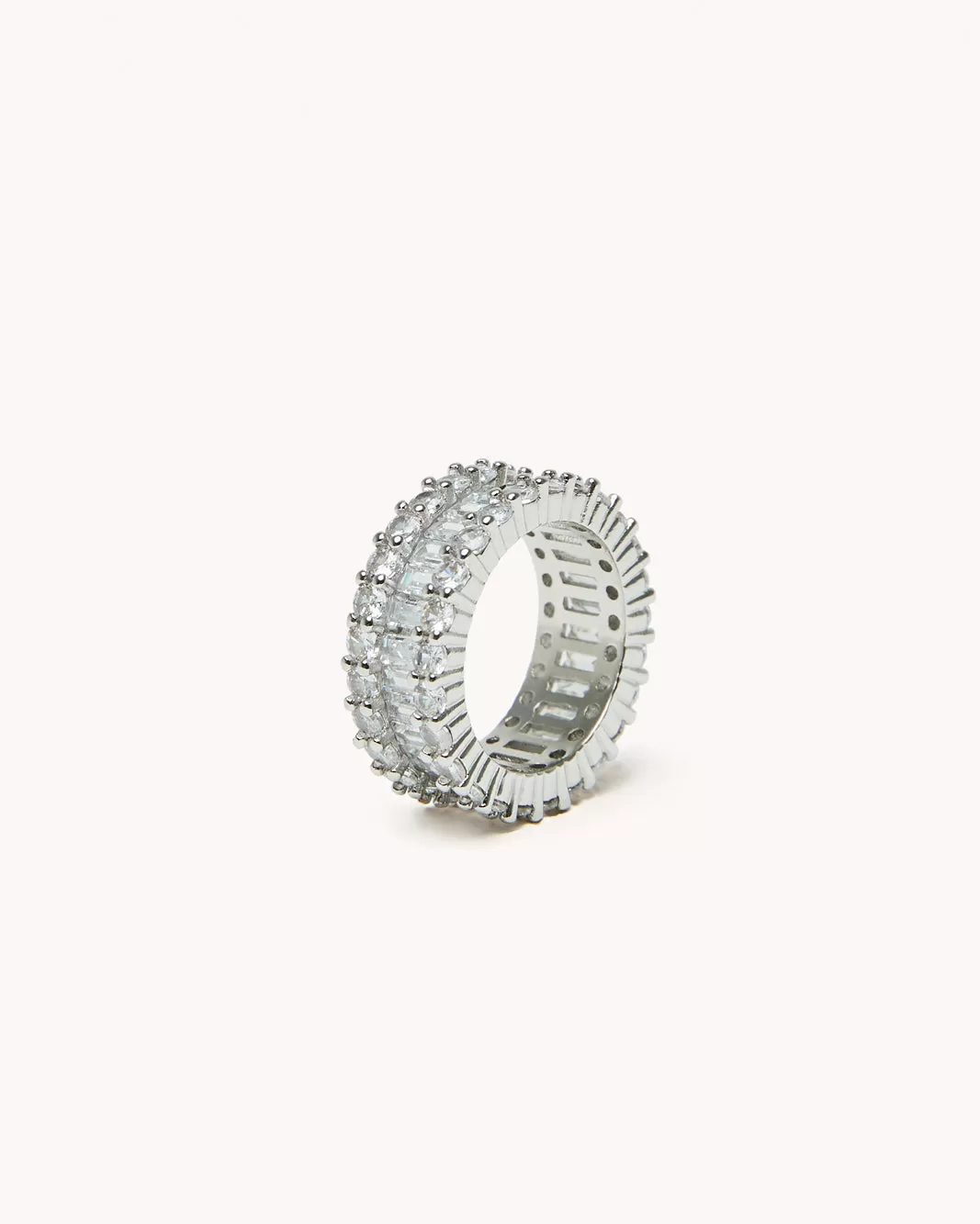 PACIFIC RING - SILVER-DIAMANTE