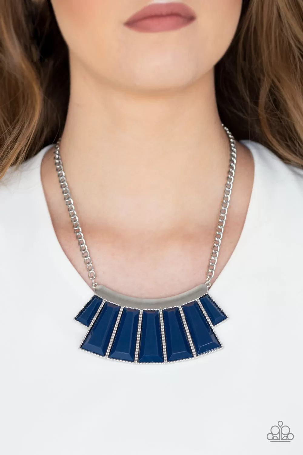 Paparazzi Accessories  - Glamour Goddess #N272 Box 3 - Blue Necklace