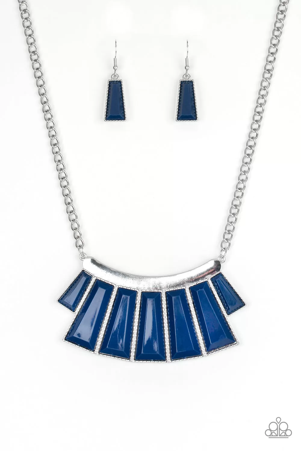 Paparazzi Accessories  - Glamour Goddess #N272 Box 3 - Blue Necklace