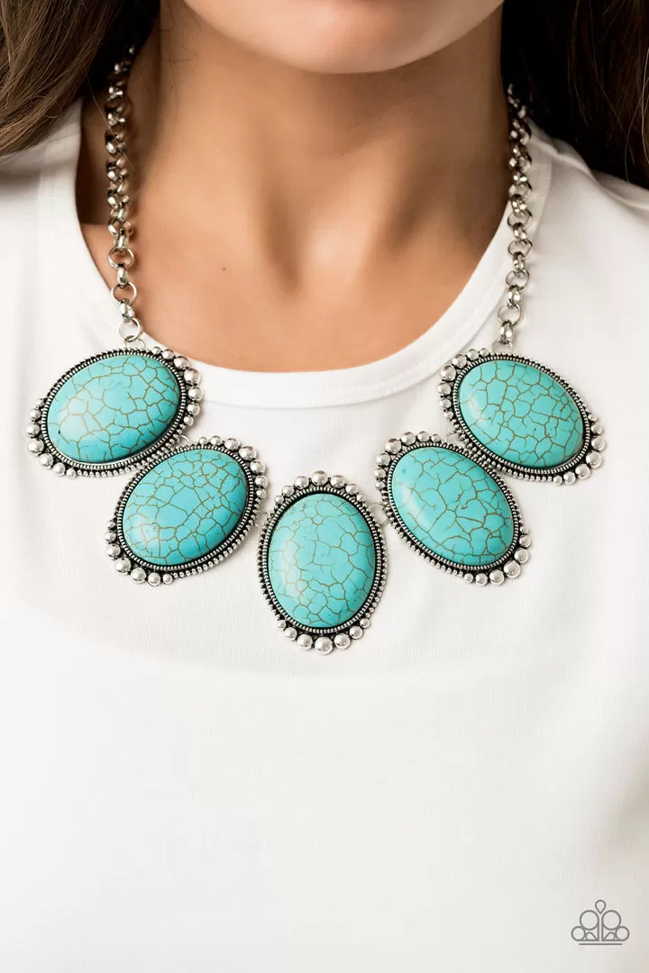 Paparazzi Prairie Goddess - Blue Necklace