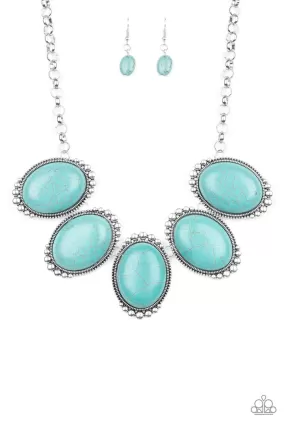 Paparazzi Prairie Goddess - Blue Necklace