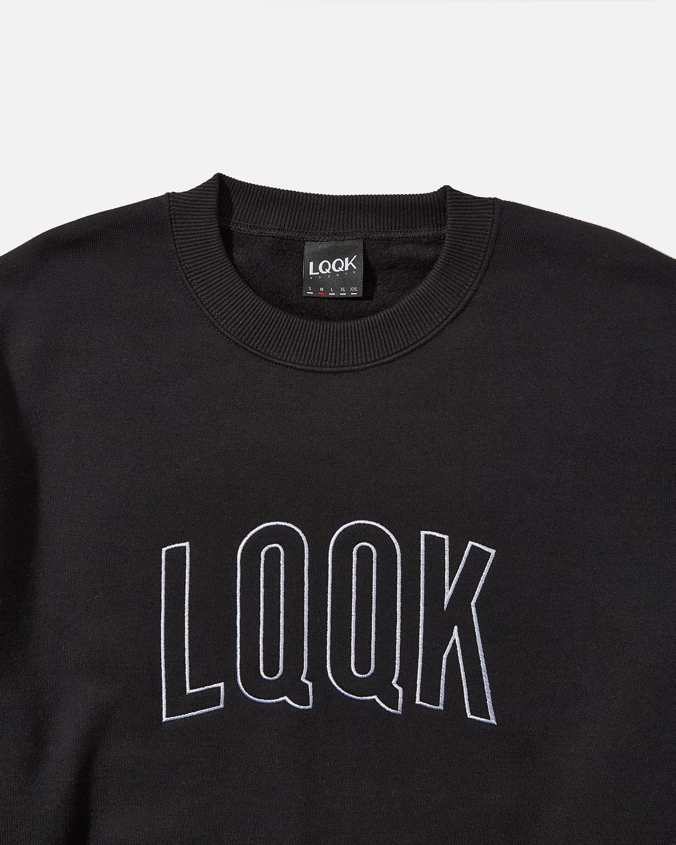 Pintuck Crewneck - Black