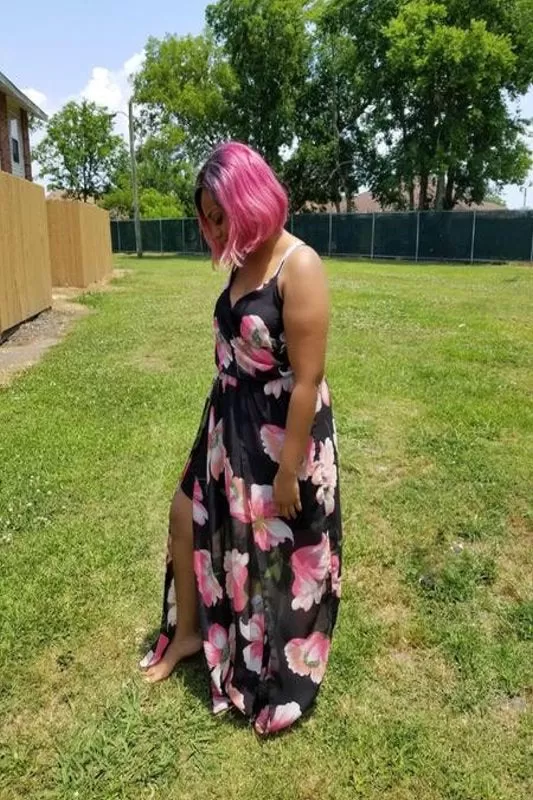 Plus Size Floral Maxi Dress