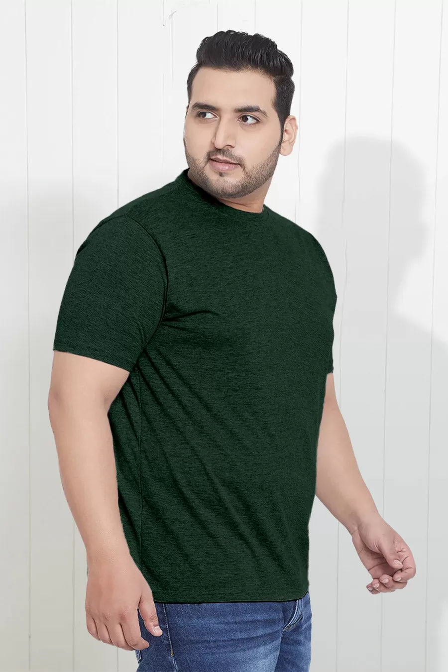 Plus Size - Forest melange - Classic Crew