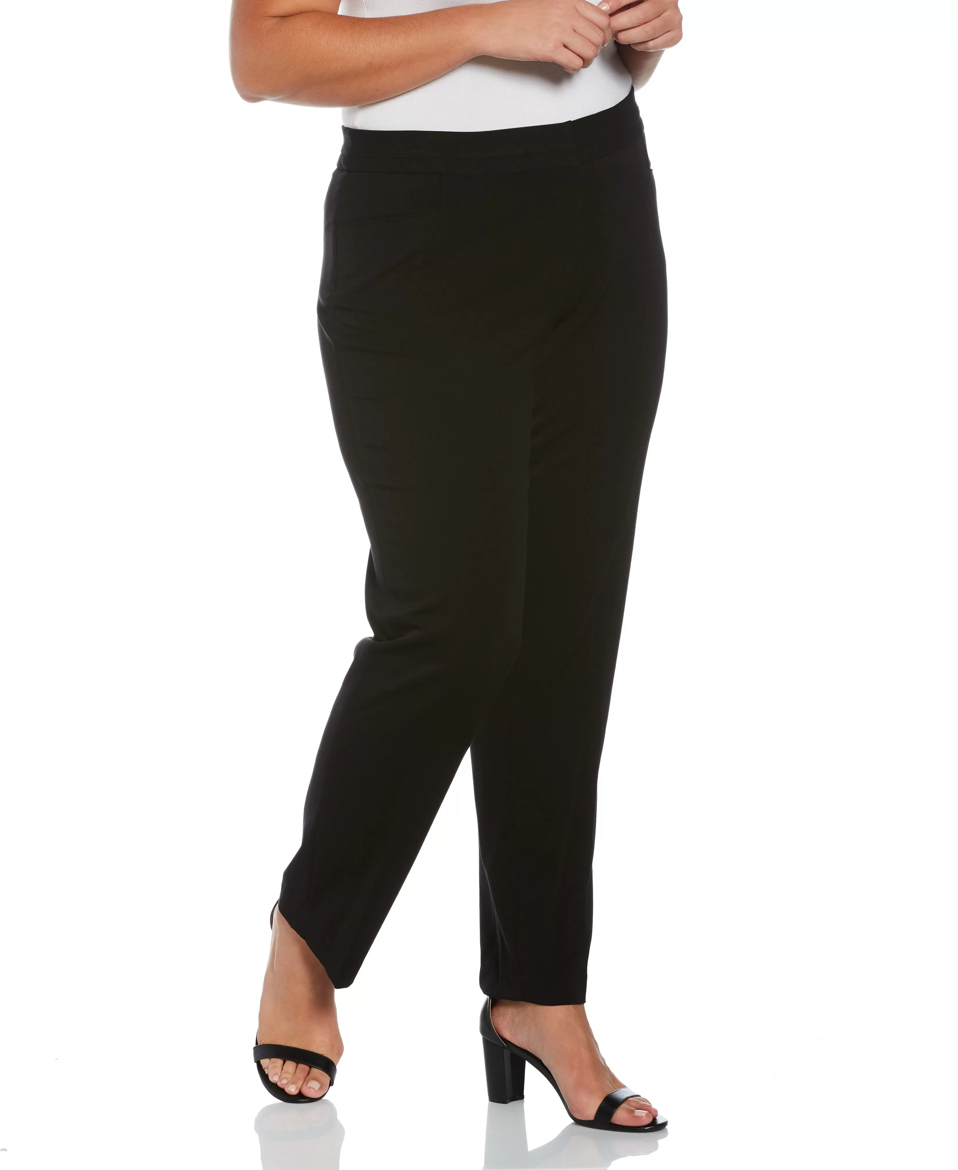 Plus Size Gabardine Straight Leg Pant - Curvy Fit