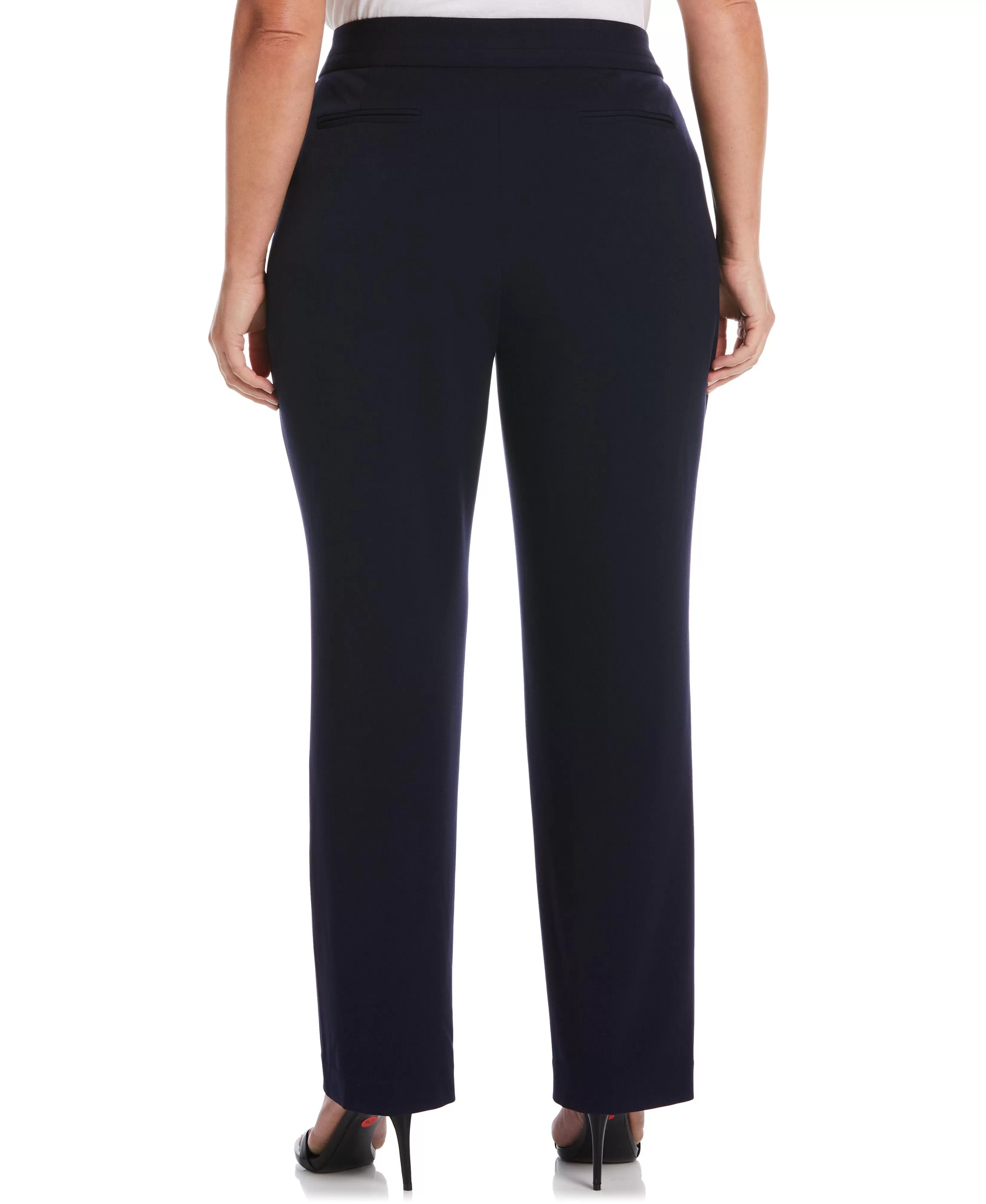 Plus Size Gabardine Straight Leg Pant - Curvy Fit