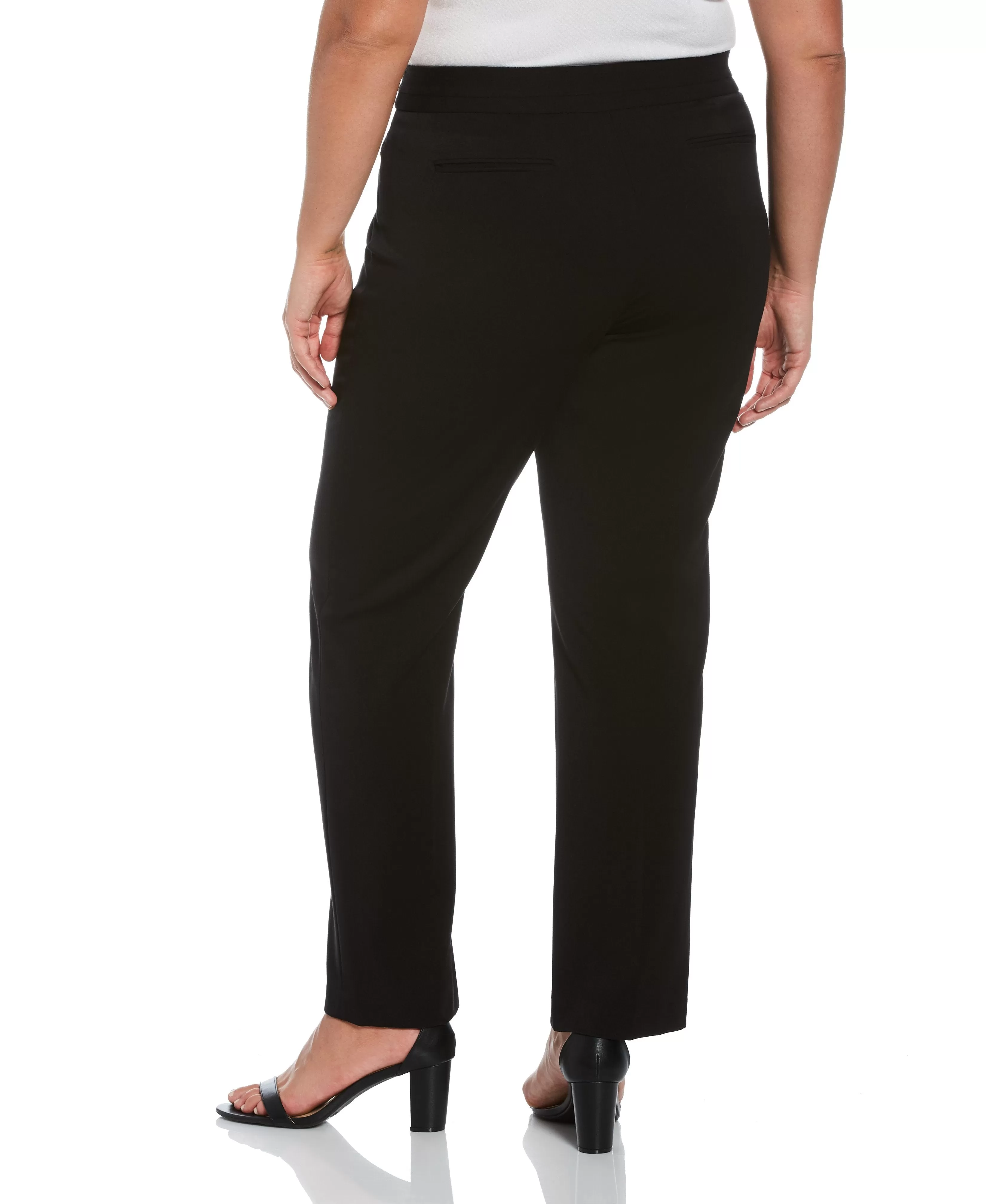 Plus Size Gabardine Straight Leg Pant - Curvy Fit