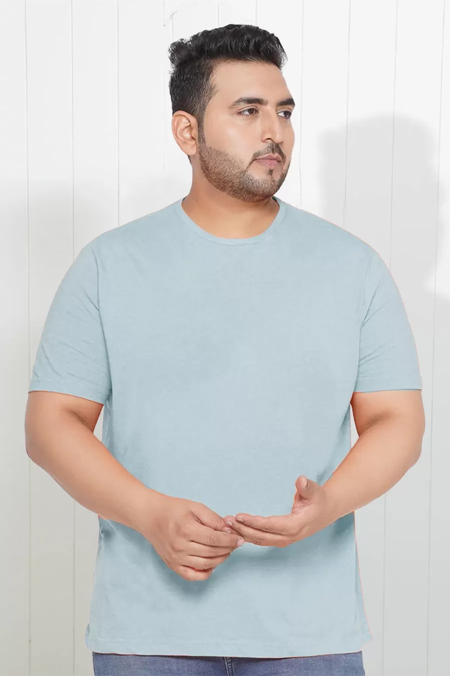 Plus Size - Sky Blue - Classic Crew