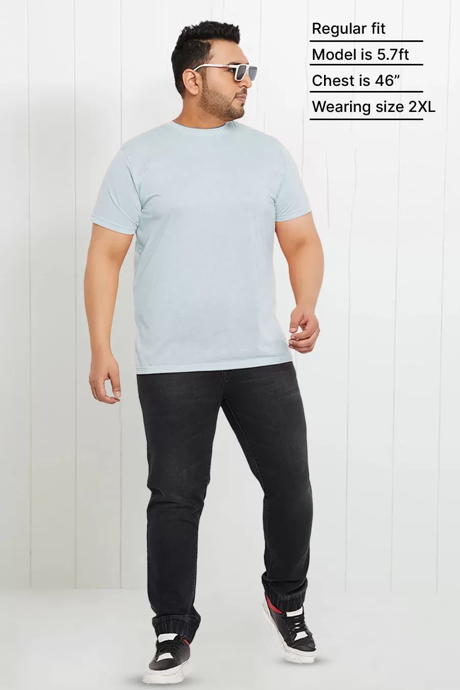 Plus Size - Sky Blue - Classic Crew