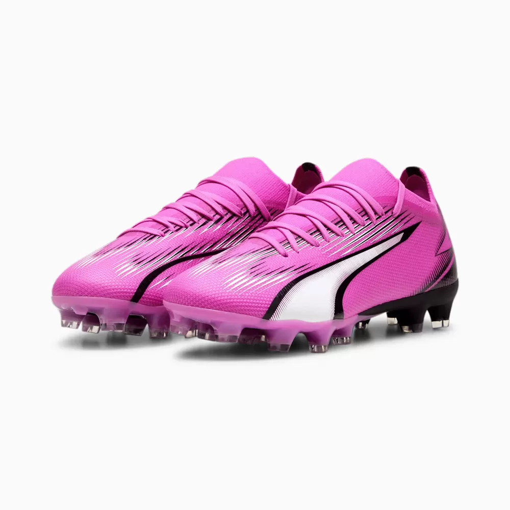 Puma Ultra Match Womens FG/AG Football Boots (Poison Pink/White/Black)