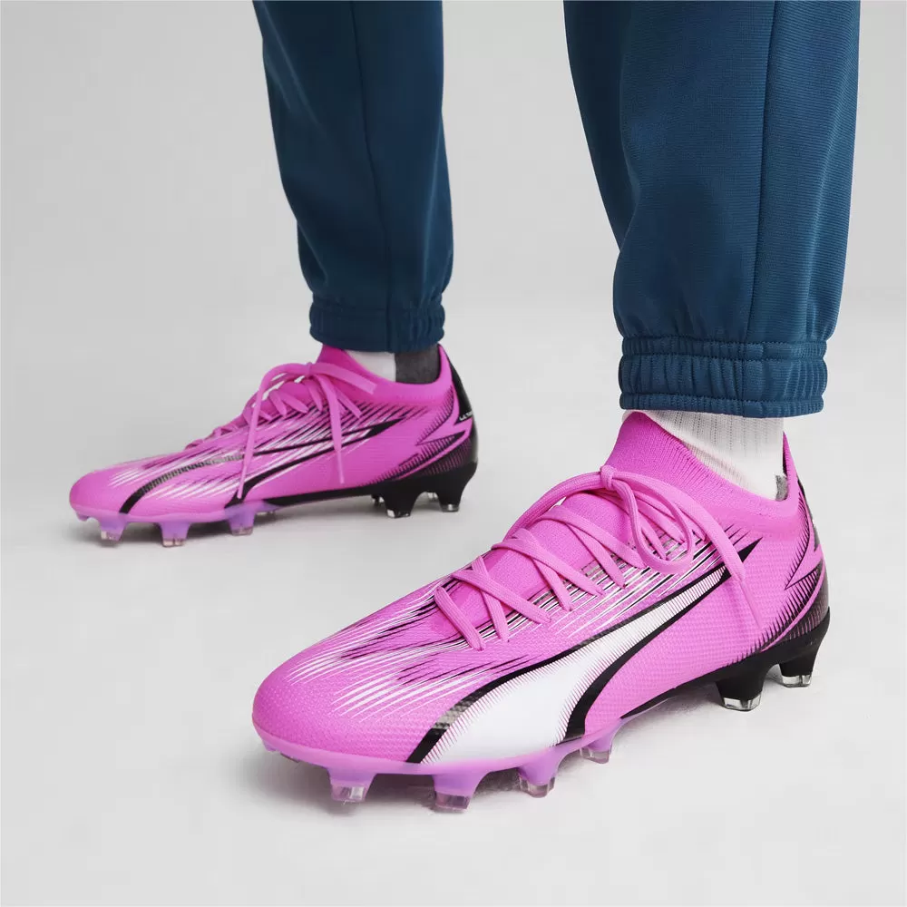 Puma Ultra Match Womens FG/AG Football Boots (Poison Pink/White/Black)