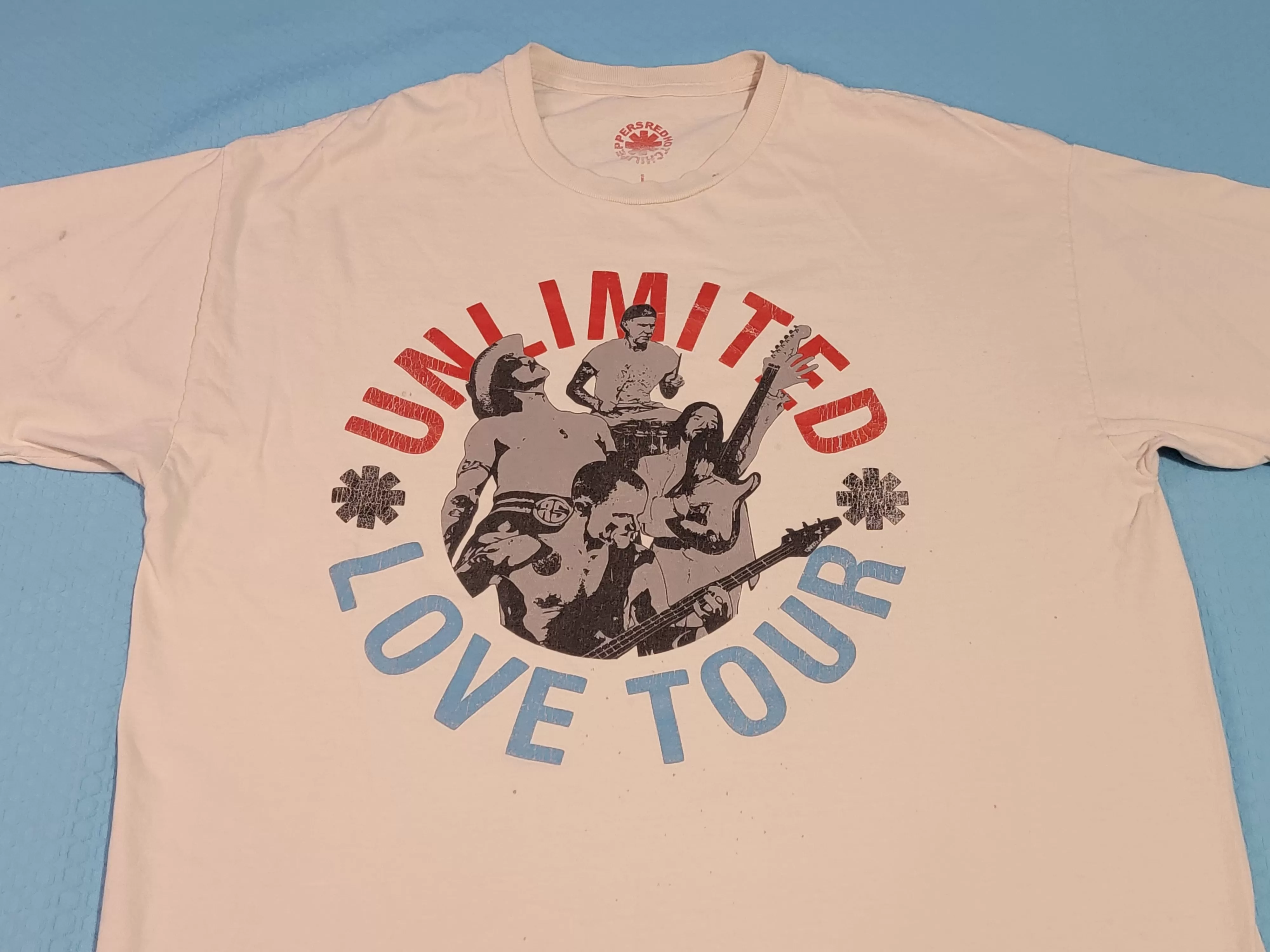 Red Hot Chili Peppers RHCP 2022 Unlimited Love Flea US Cities Tour T-Shirt