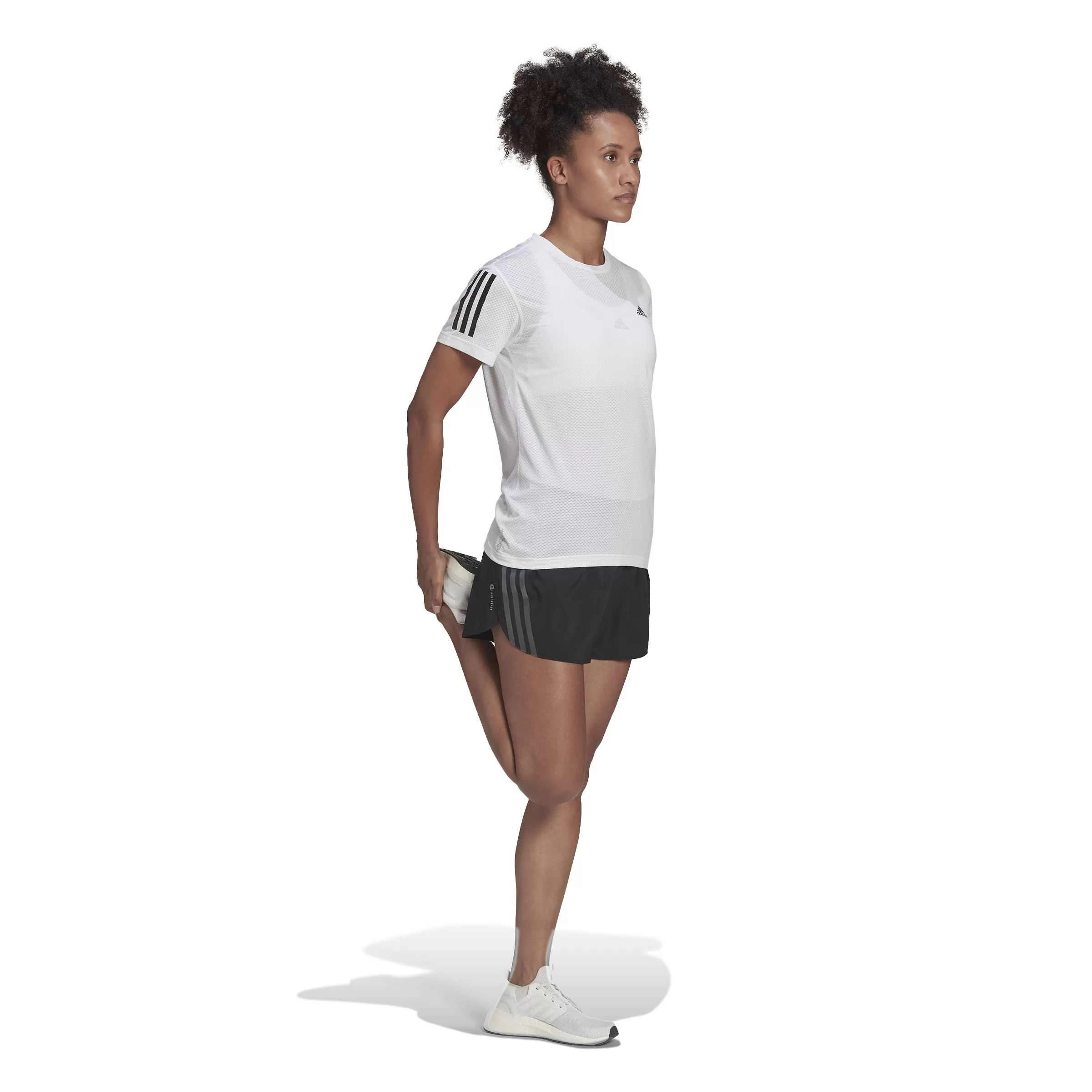 Run Icons 3 Stripes Running Short 4 - Women's