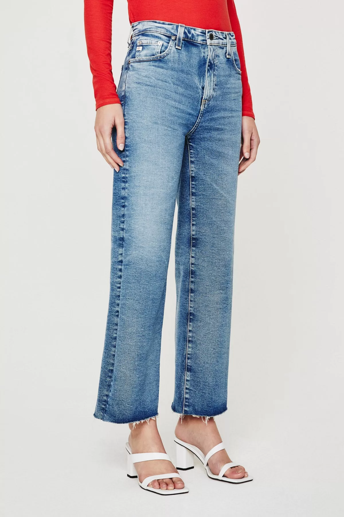 SAIGE WIDE LEG CROP (18 YEARS ATLANTIC) - A.G. DENIM