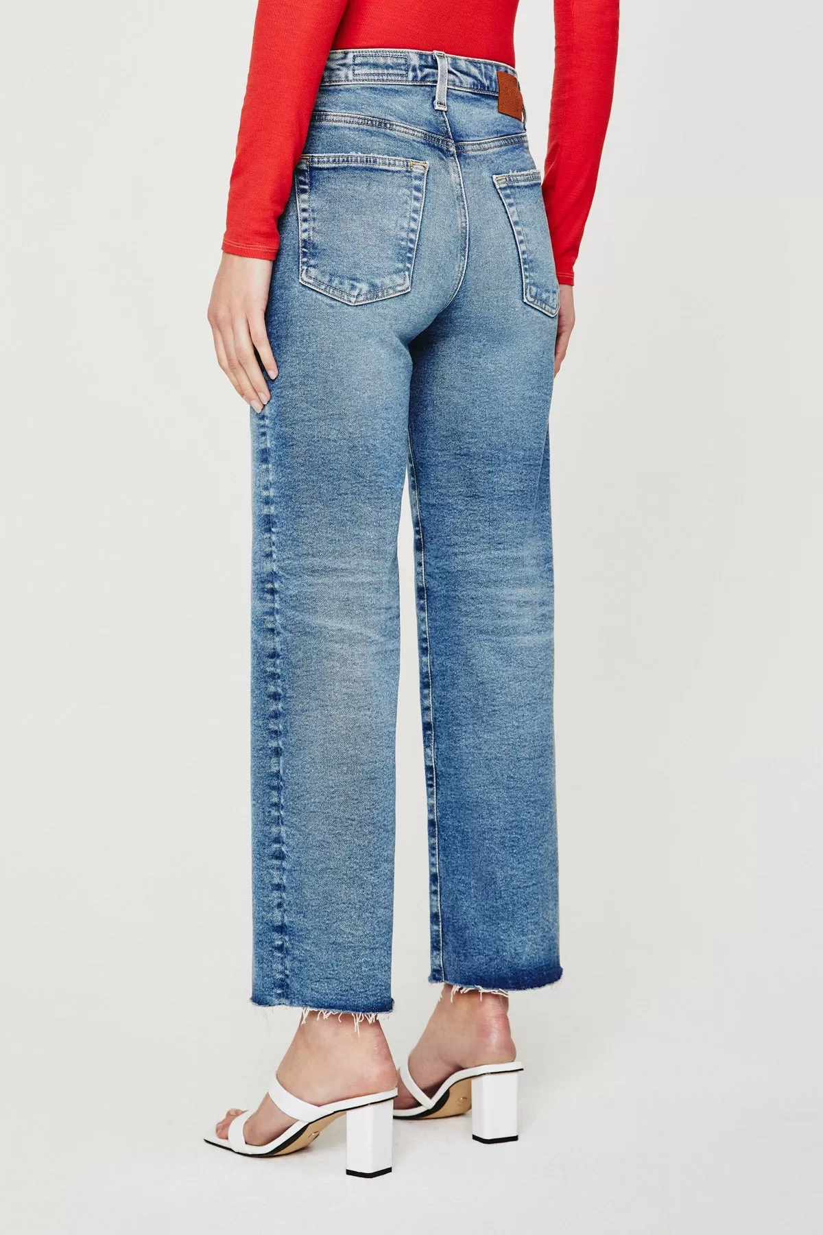 SAIGE WIDE LEG CROP (18 YEARS ATLANTIC) - A.G. DENIM