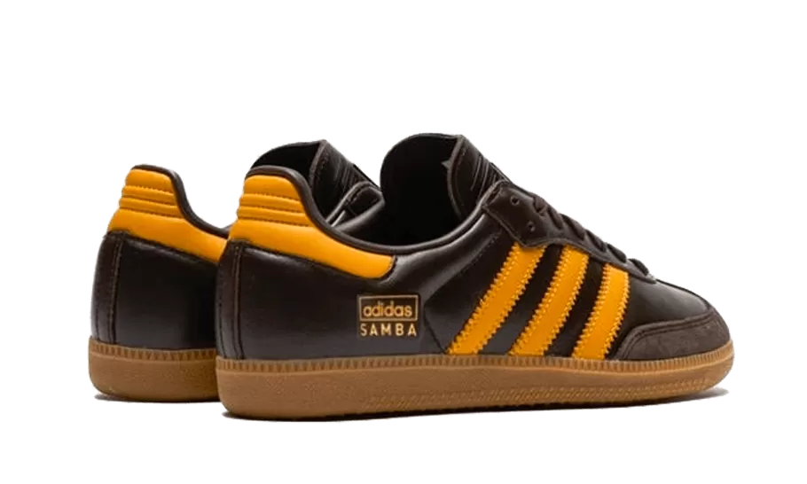 Samba OG Dark Brown Yellow