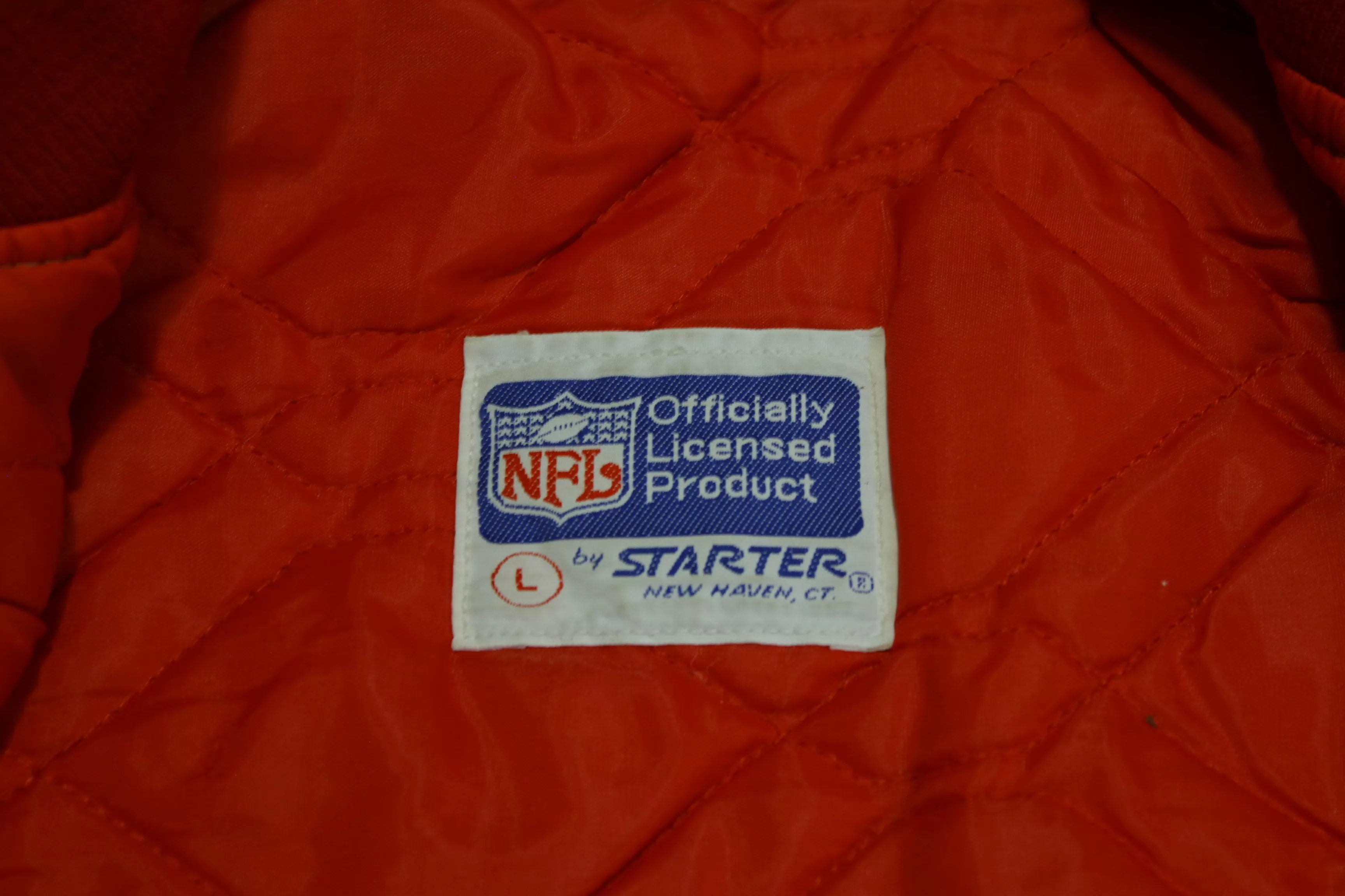 San Francisco 49ers Vintage 80's Satin Starter Made in USA Quilt Lined NFL Jacket