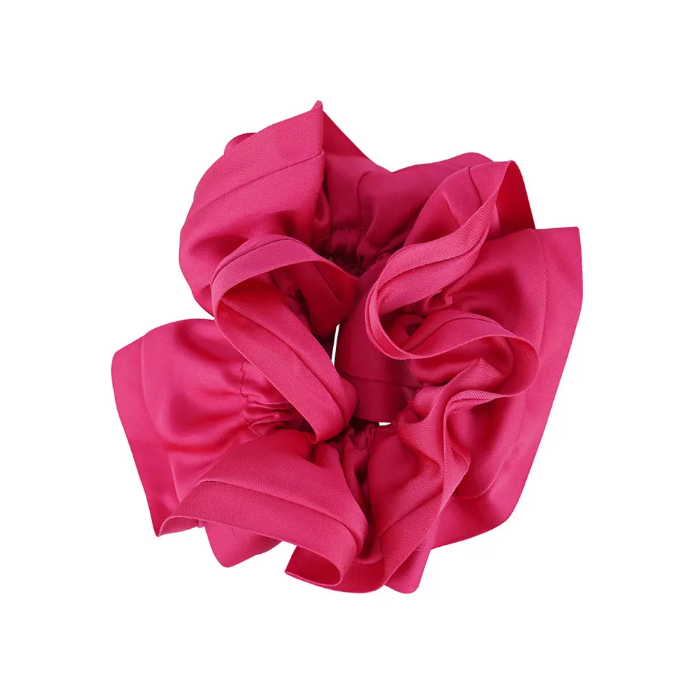 SATIN TRIM CLASSIC SCRUNCHIE