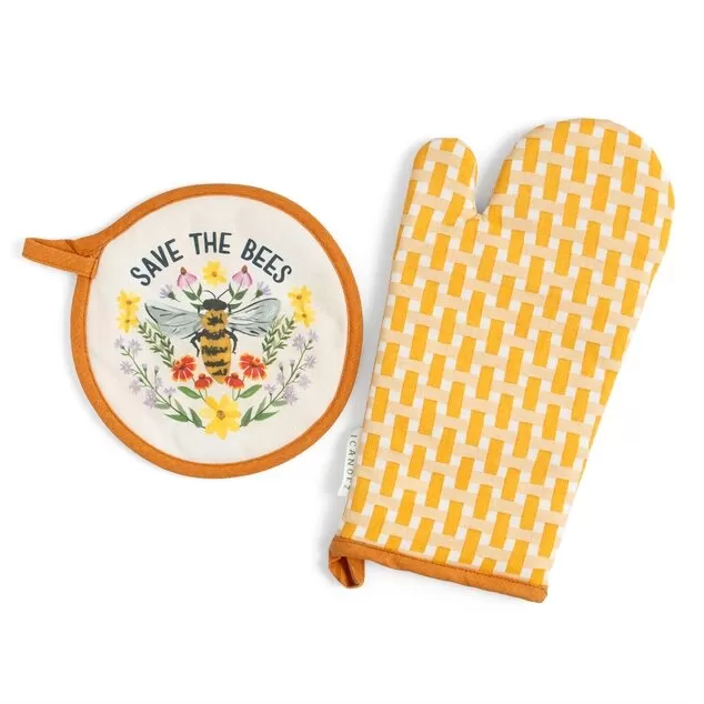 Save the Bees Pot Holder Set