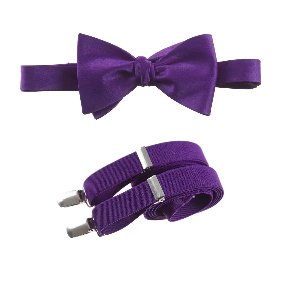 Self-Tie Bow Tie and Suspender Set for Adults