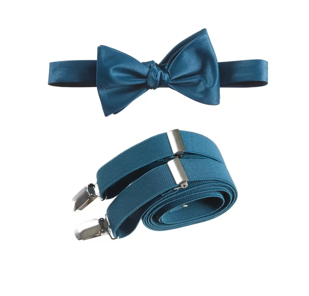 Self-Tie Bow Tie and Suspender Set for Adults