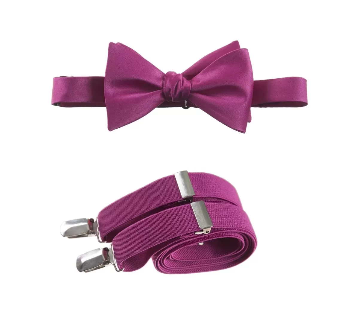 Self-Tie Bow Tie and Suspender Set for Adults