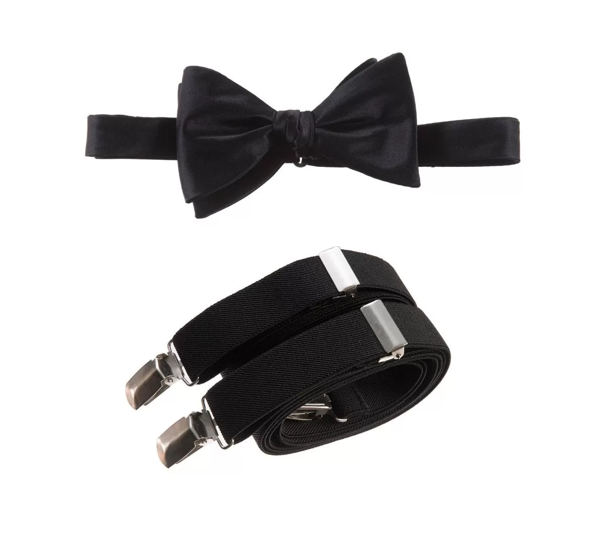 Self-Tie Bow Tie and Suspender Set for Adults