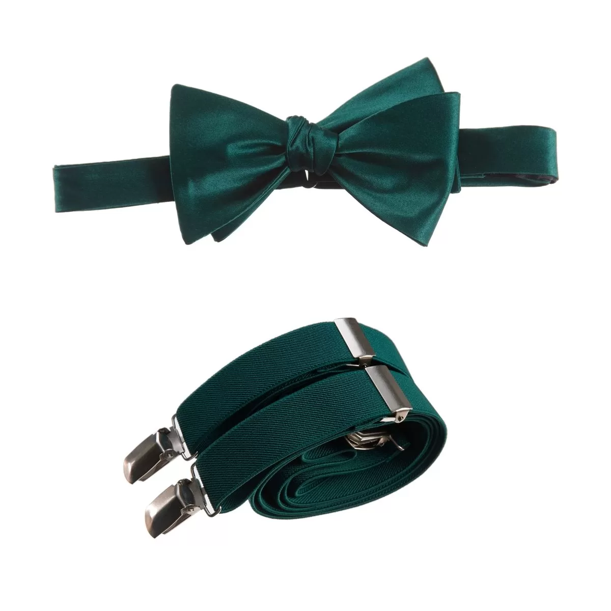 Self-Tie Bow Tie and Suspender Set for Adults