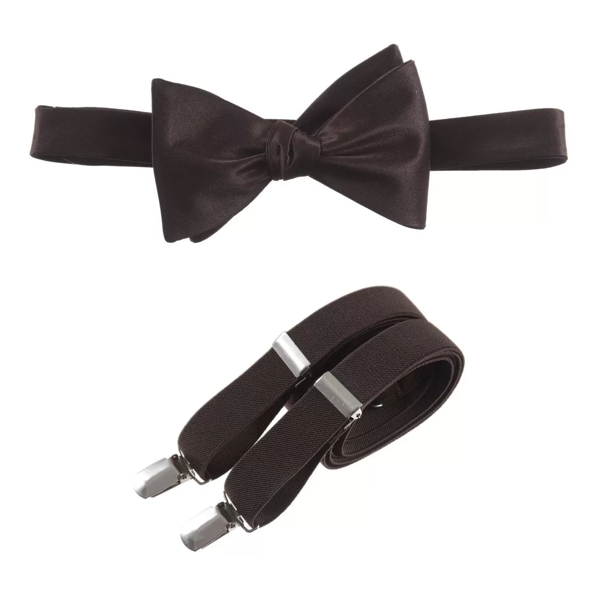 Self-Tie Bow Tie and Suspender Set for Adults