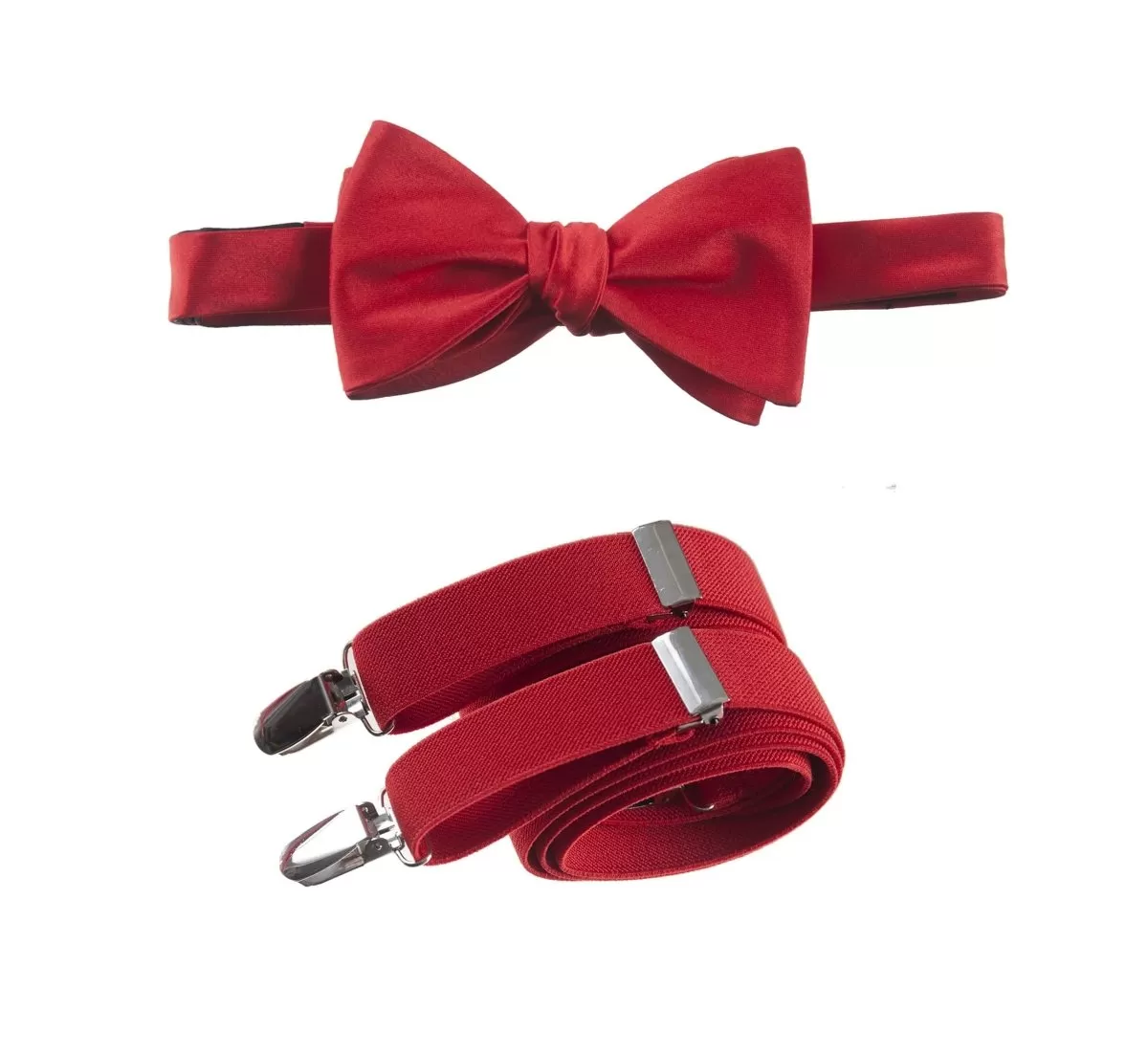 Self-Tie Bow Tie and Suspender Set for Adults