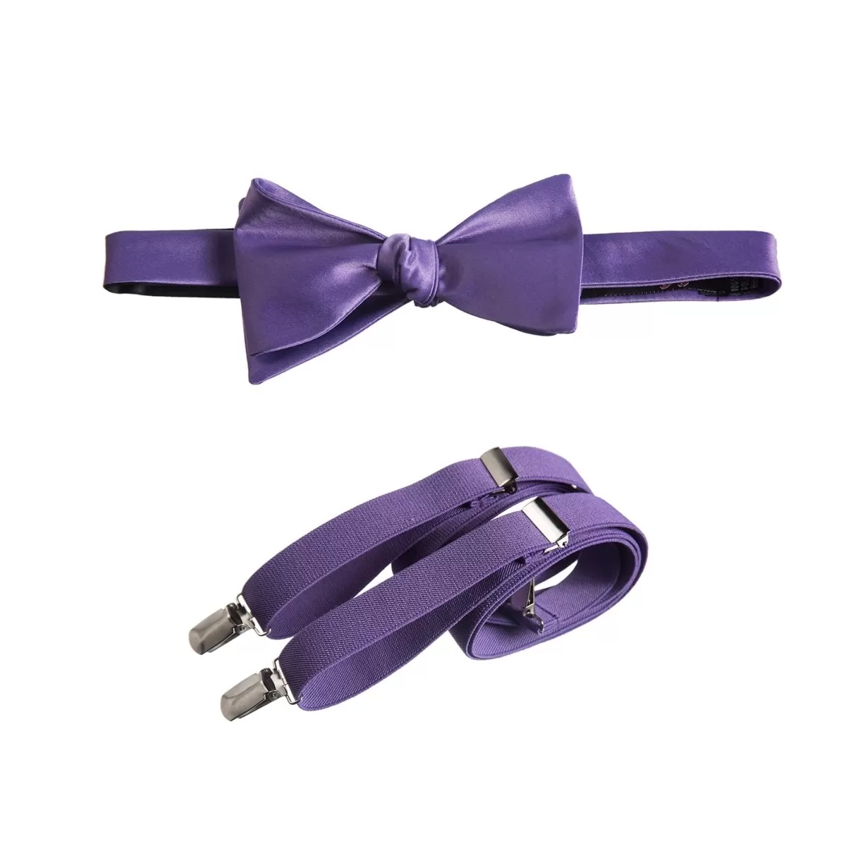 Self-Tie Bow Tie and Suspender Set for Adults