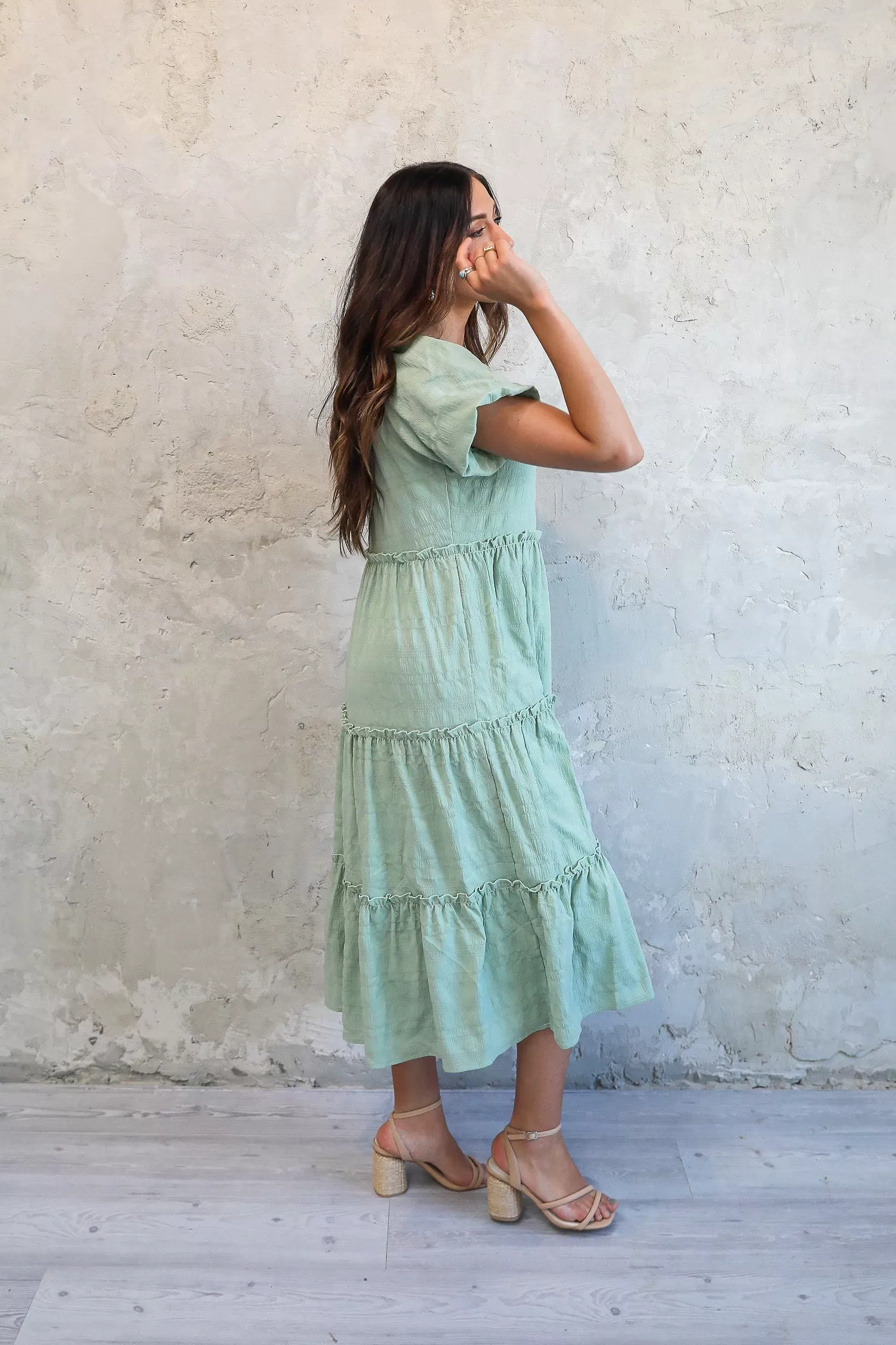 Serena Dress in Sage