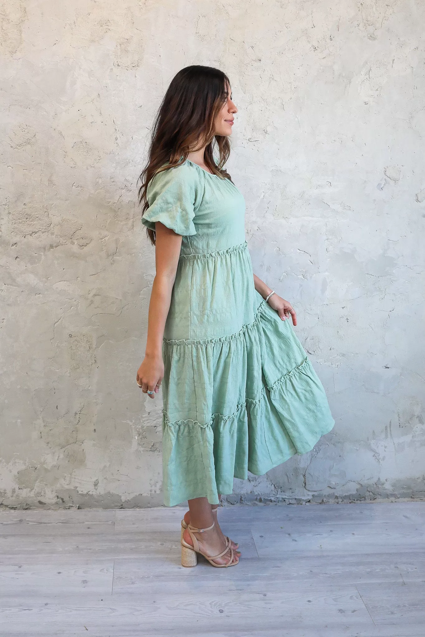 Serena Dress in Sage