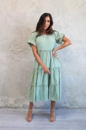 Serena Dress in Sage