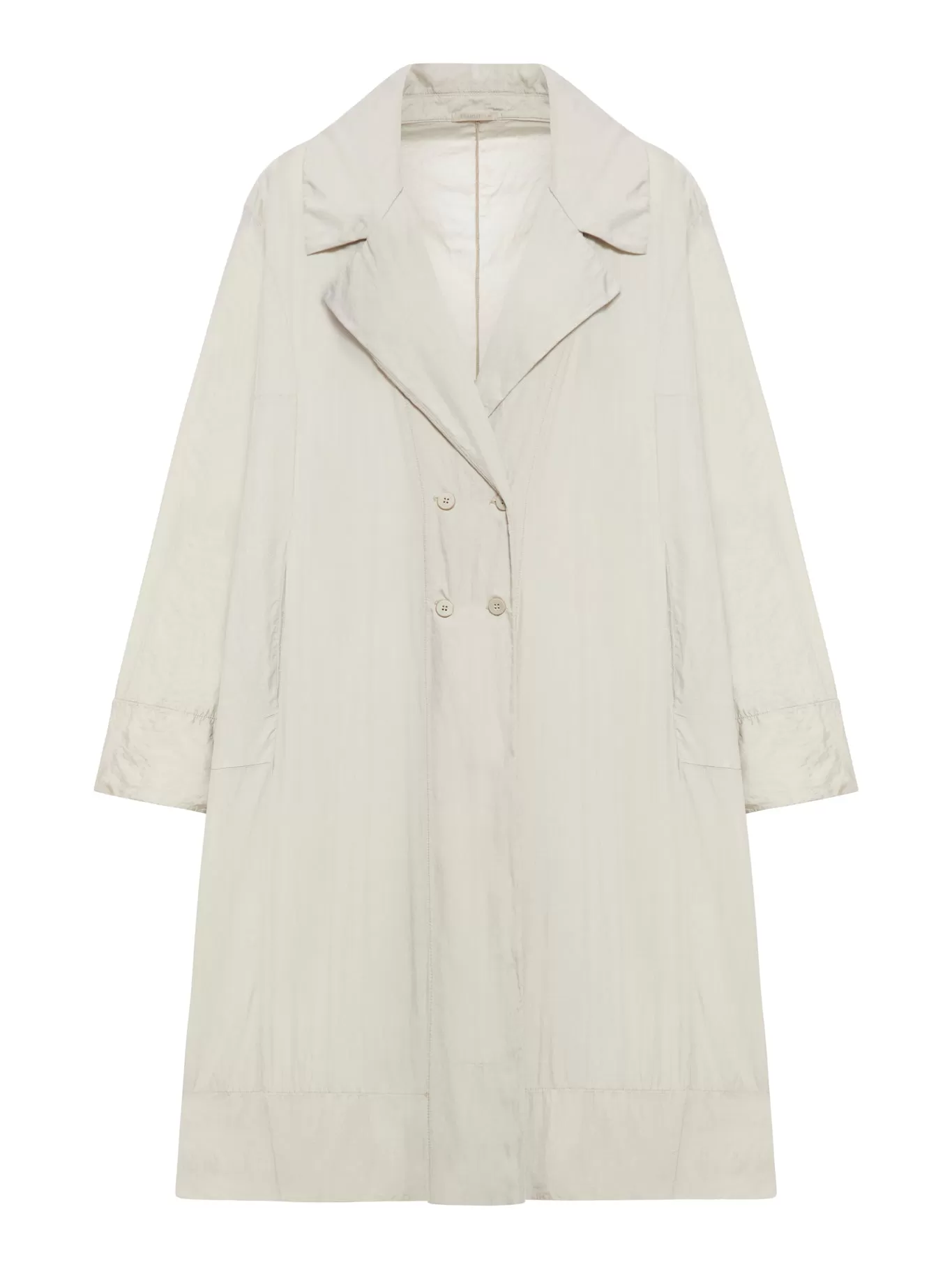 silk blend trench coat