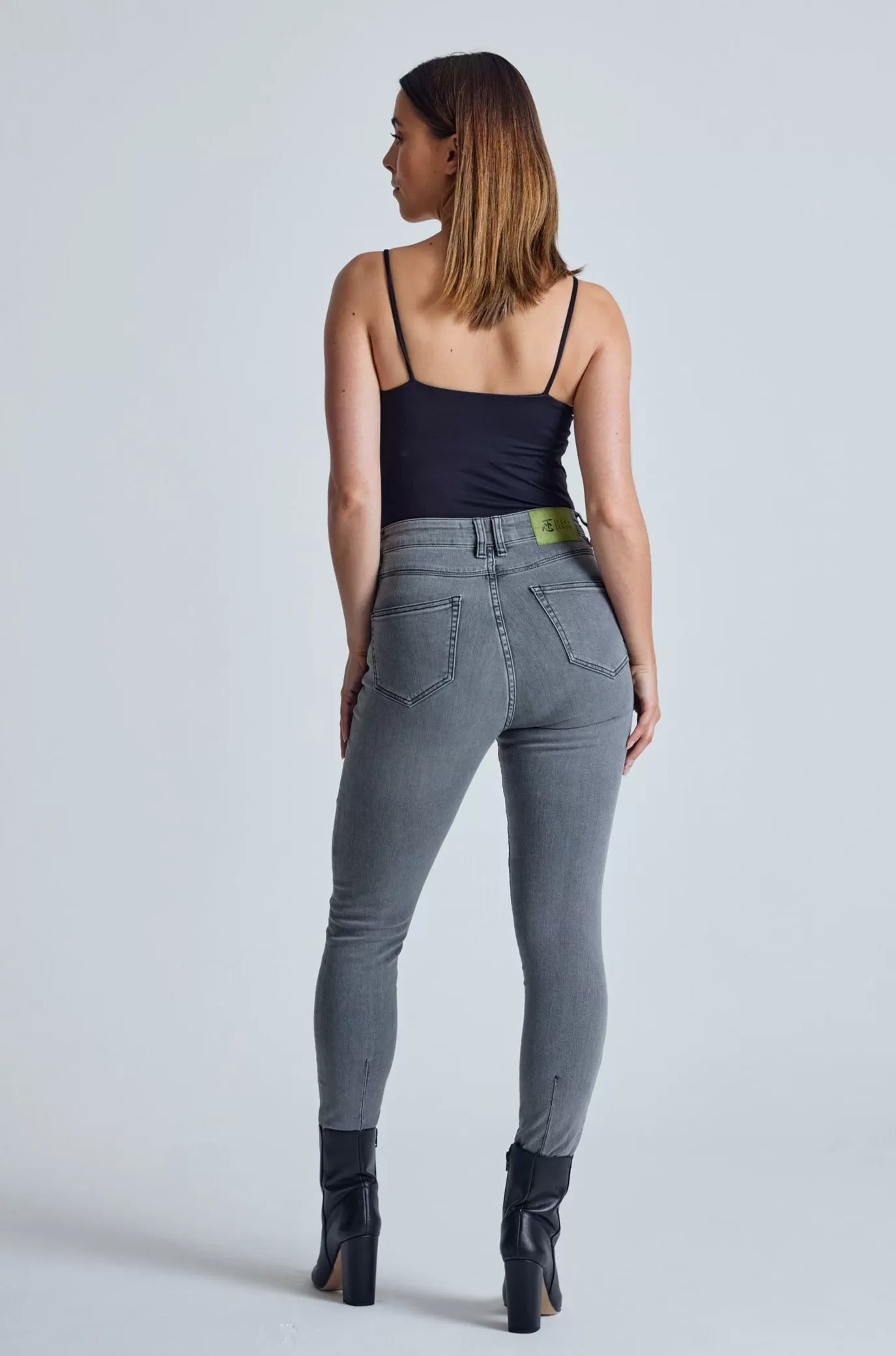 Silver Fox Nina High Waisted Skinny Jeans - GOTS Certified Organic Cotton and Recycled Polyester