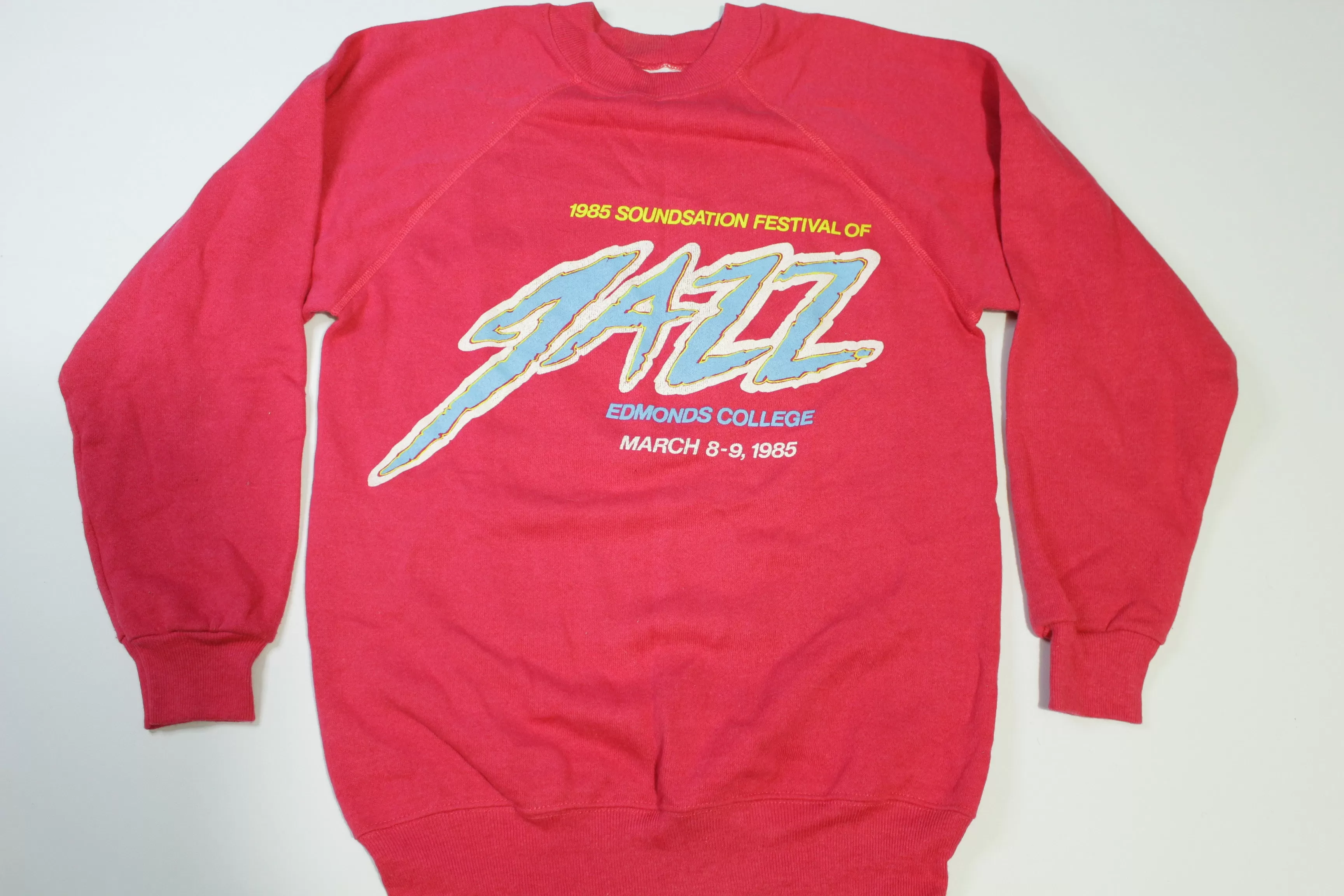 Soundsation 1985 Festival of Jazz Edmonds College Vintage 80's Crewneck Sweatshirt