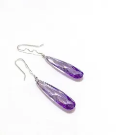 Sparkling Violets Swarovski earrings