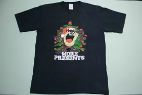 Taz Looney Tunes Christmas More Presents 80s Vintage 1989 Single Stitch USA T-Shirt