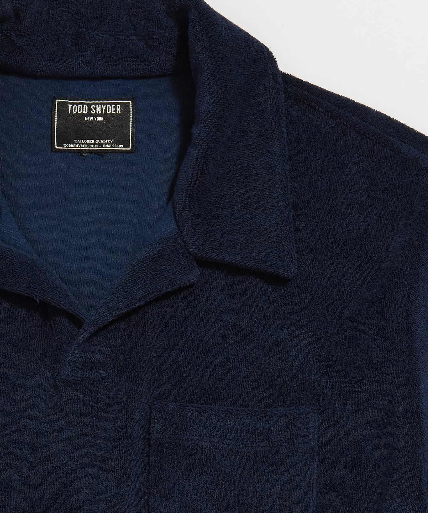 Terry Montauk Polo in Classic Navy