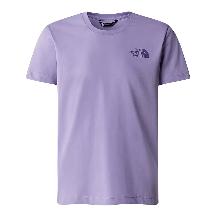 The North Face girls' short sleeve t-shirt Relaxed Graphic NF0A87BCPJO1 purple