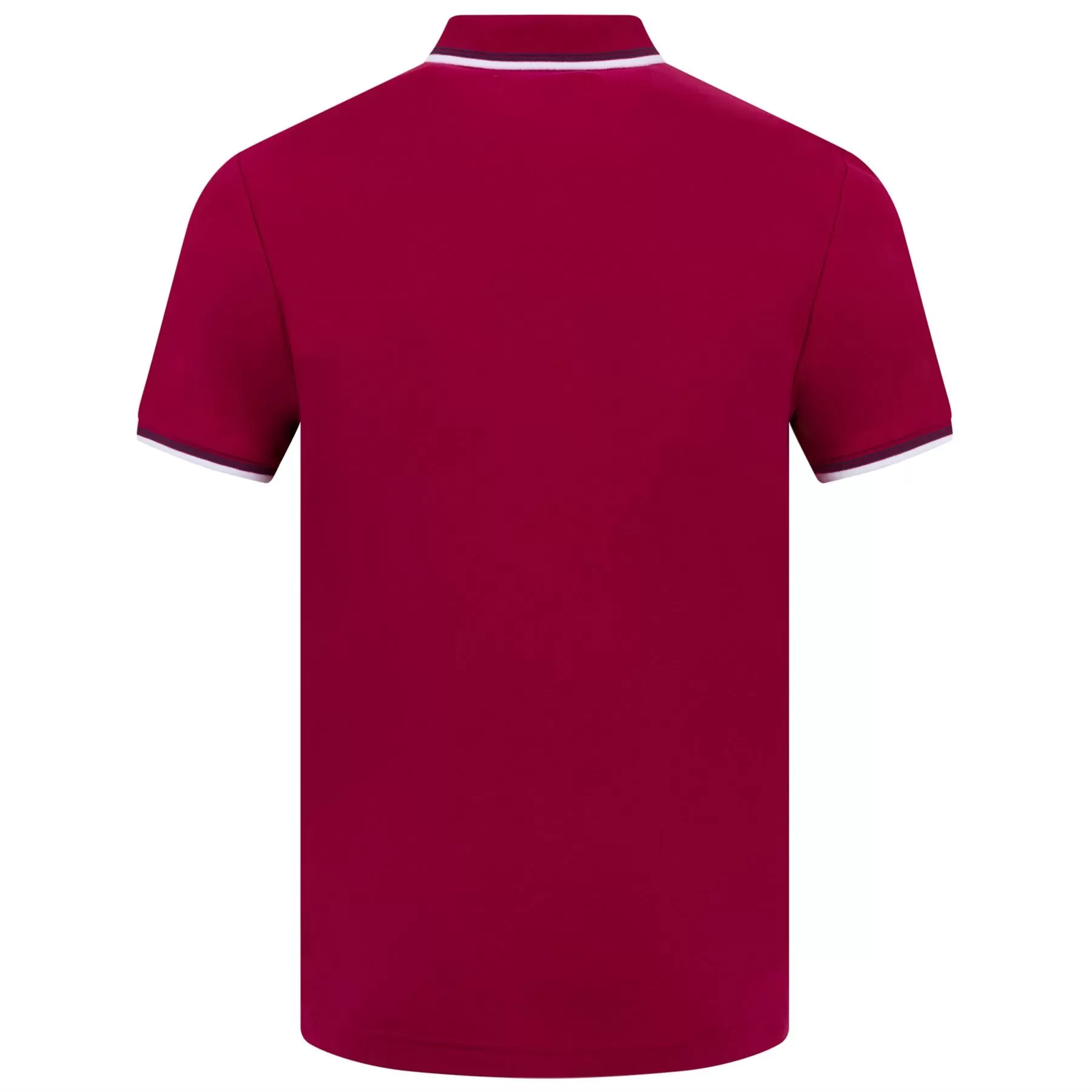 Tipped Organic Pique Polo Sangria - SS23