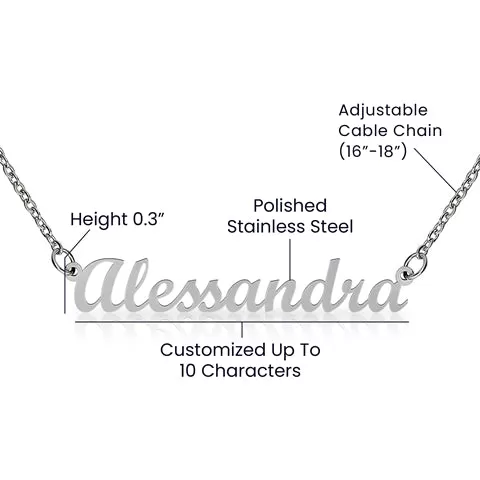 To Daughter Graduation Gift Custom Name Necklace Always Remember that I Love You