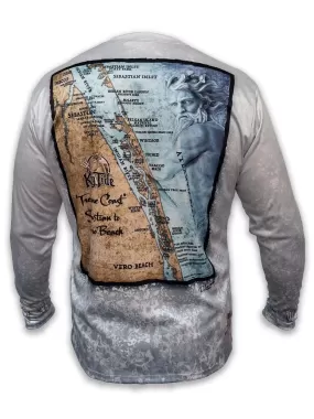 Vero - Sebastian, FL / King Tide Allover Chart Shirt